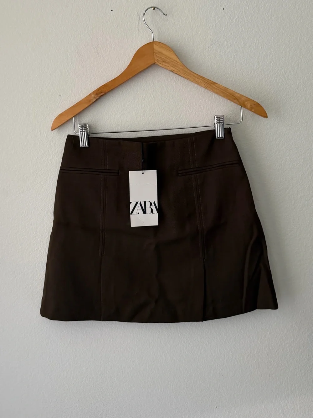Zara Chocolate Brown Mini Skirt